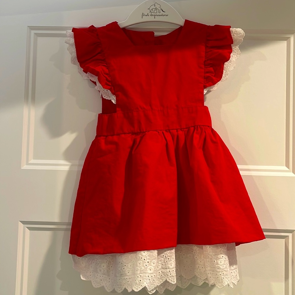 12-24 months cute toddler girl pinafore